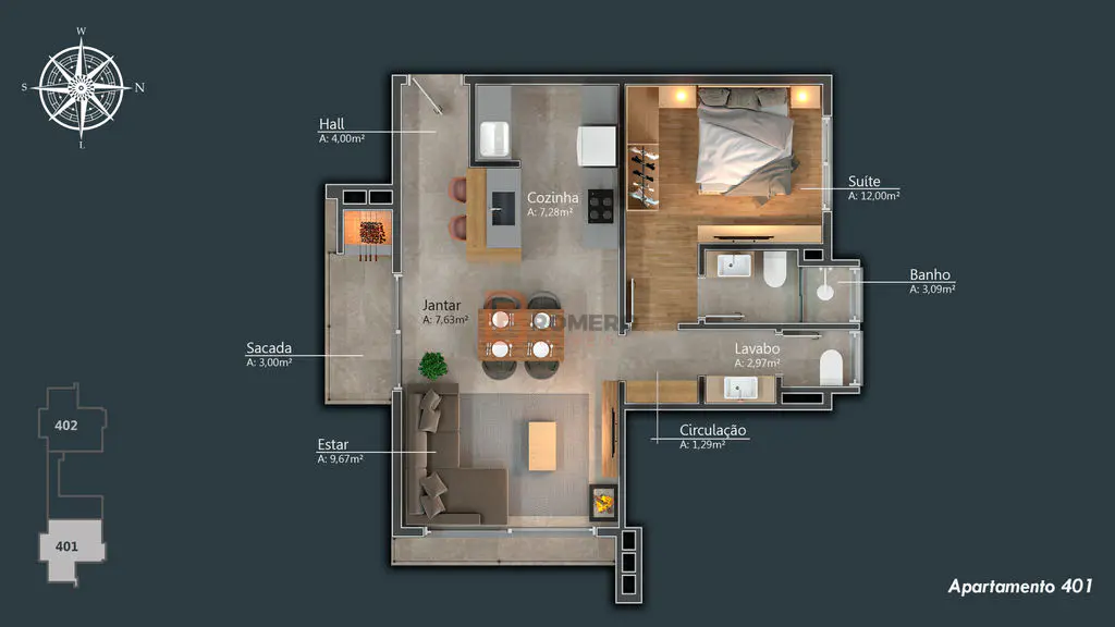 Quarto do imóvel